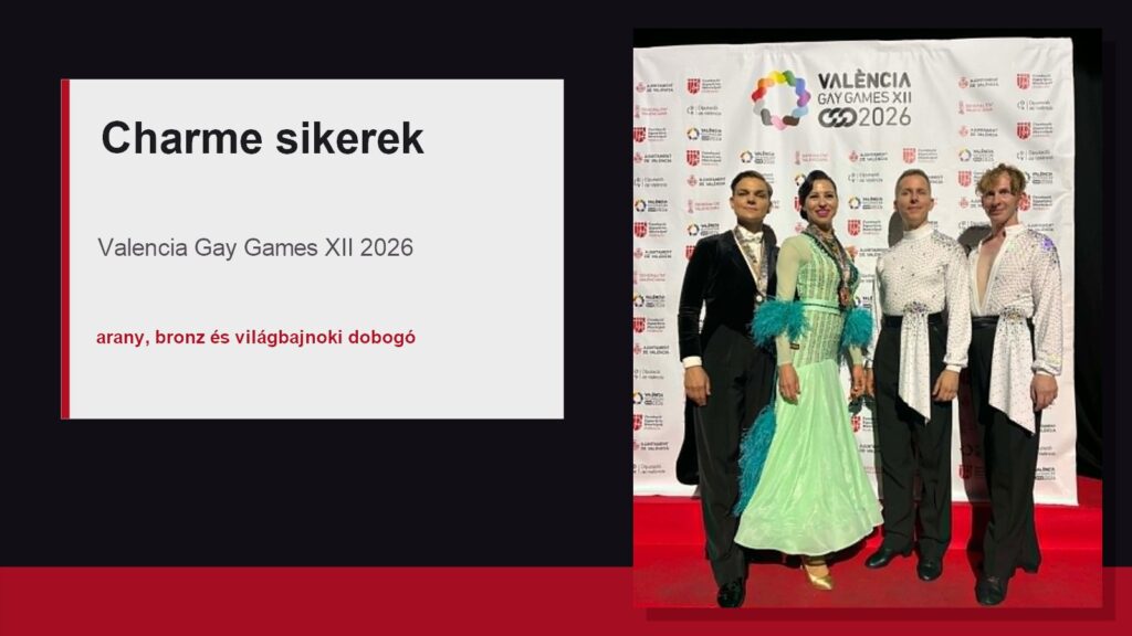 Charme Hungary táncosok a Valencia Gay Games XII versenyén